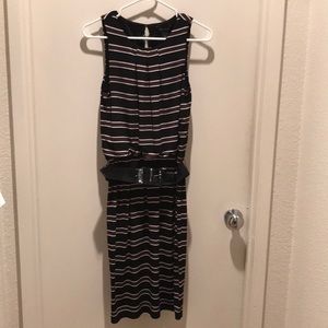White House Black Market striped sheath dress